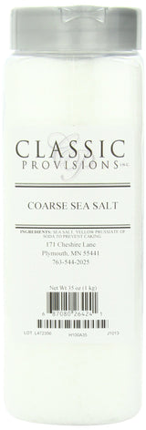 Classic Provisions Spices Sea Salt, Course, 35 Ounce (Pack of 6)