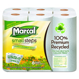 Marcal 6181CT Paper Towels, 2-Ply, 140 Sheets/Roll, 24 Rolls/CT, White