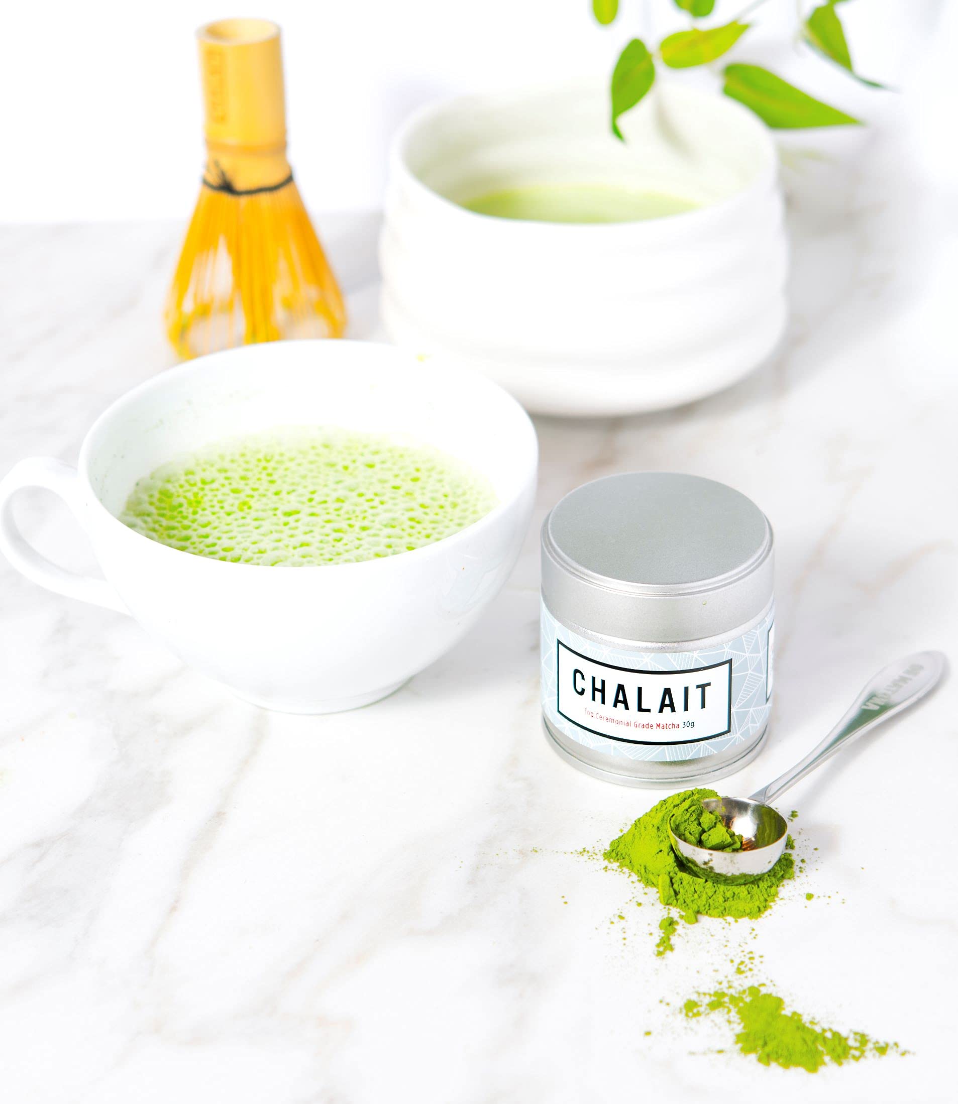 Chalait Top Ceremonial Grade Matcha - Japanese Matcha Green Tea Powder - For Sipping as Tea - Antioxidants, Sustainable Energy, No Additives