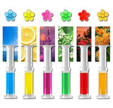 EKE Toilet Gel, Toilet Stain Removal Cleaning Air Freshener, 72 Flower Stamps, Pack of 6 Scents