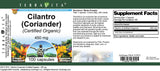 Cilantro (Coriander) (Certified Organic) - 450 mg (100 Capsules, ZIN: 517612) - 3 Pack