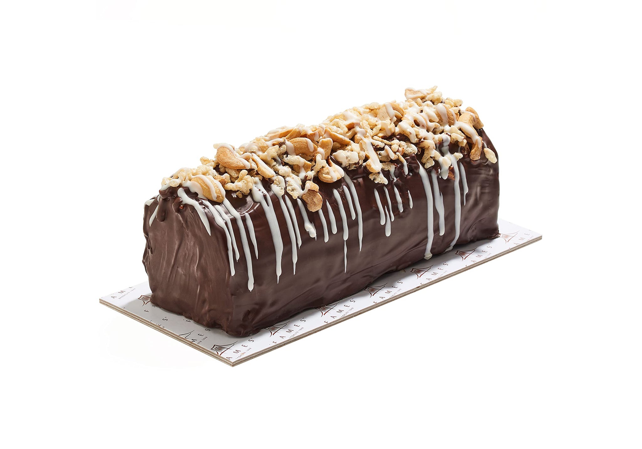 Fames Chocolates Butter Blend Log - Gourmet Dessert Chocolate Log - Kosher, Dairy Free Treats - Comes with a Gift Box, Great Sukkot Gift.