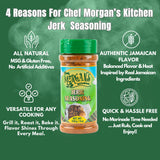 Chef Morgan’s Kitchen Jerk Seasoning - MSG & Gluten Free, 8oz. Authentic Jamaican Spice Blend for Jerk Chicken - Dry Rub for Grilling, Baking