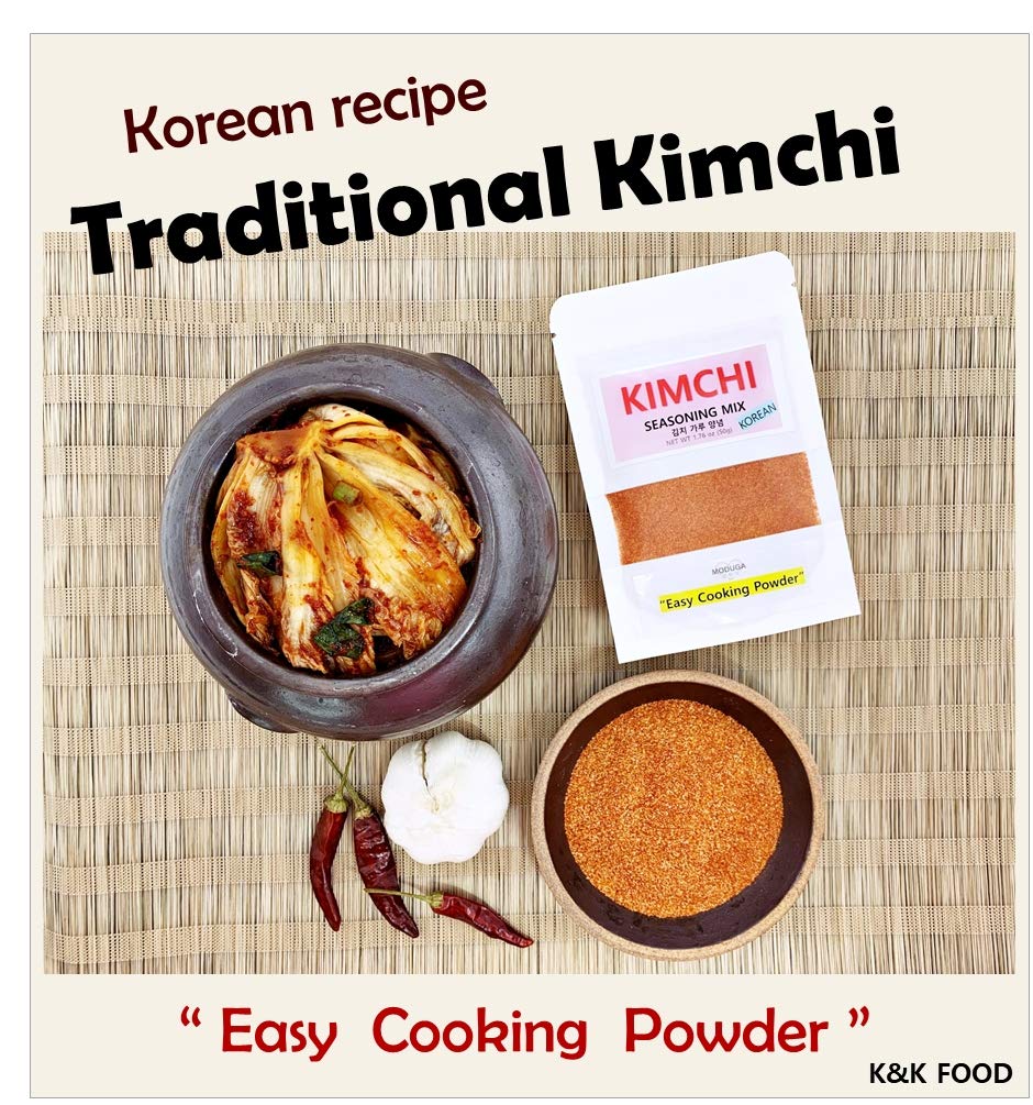 MODUGA's Gourmet Korean Kimchi Seasoning(#1 Original, 1.76Oz (pack of 2)), Kimchi Seasoning Mix Powder, Kimchi Sauce, Rich taste & Healthy seasoning