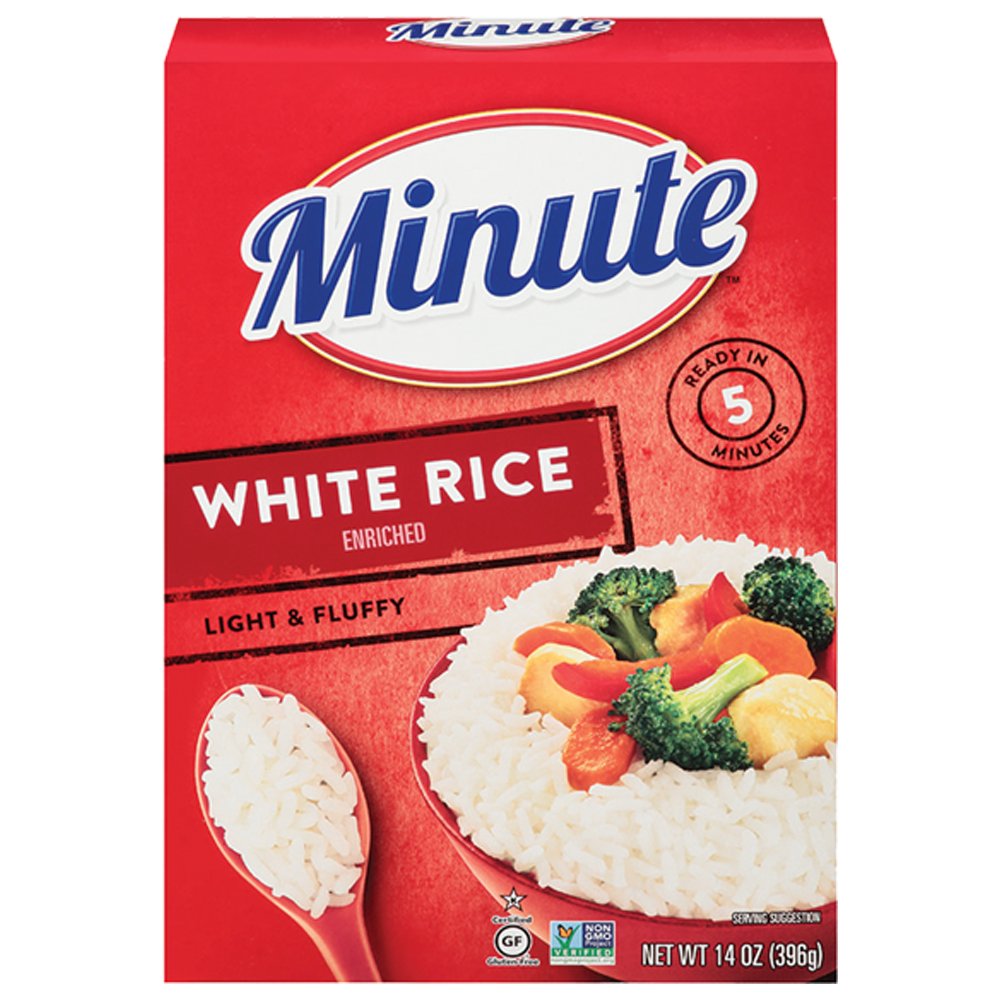 Minute Instant Rice, White, 14 oz (Pack of 12)