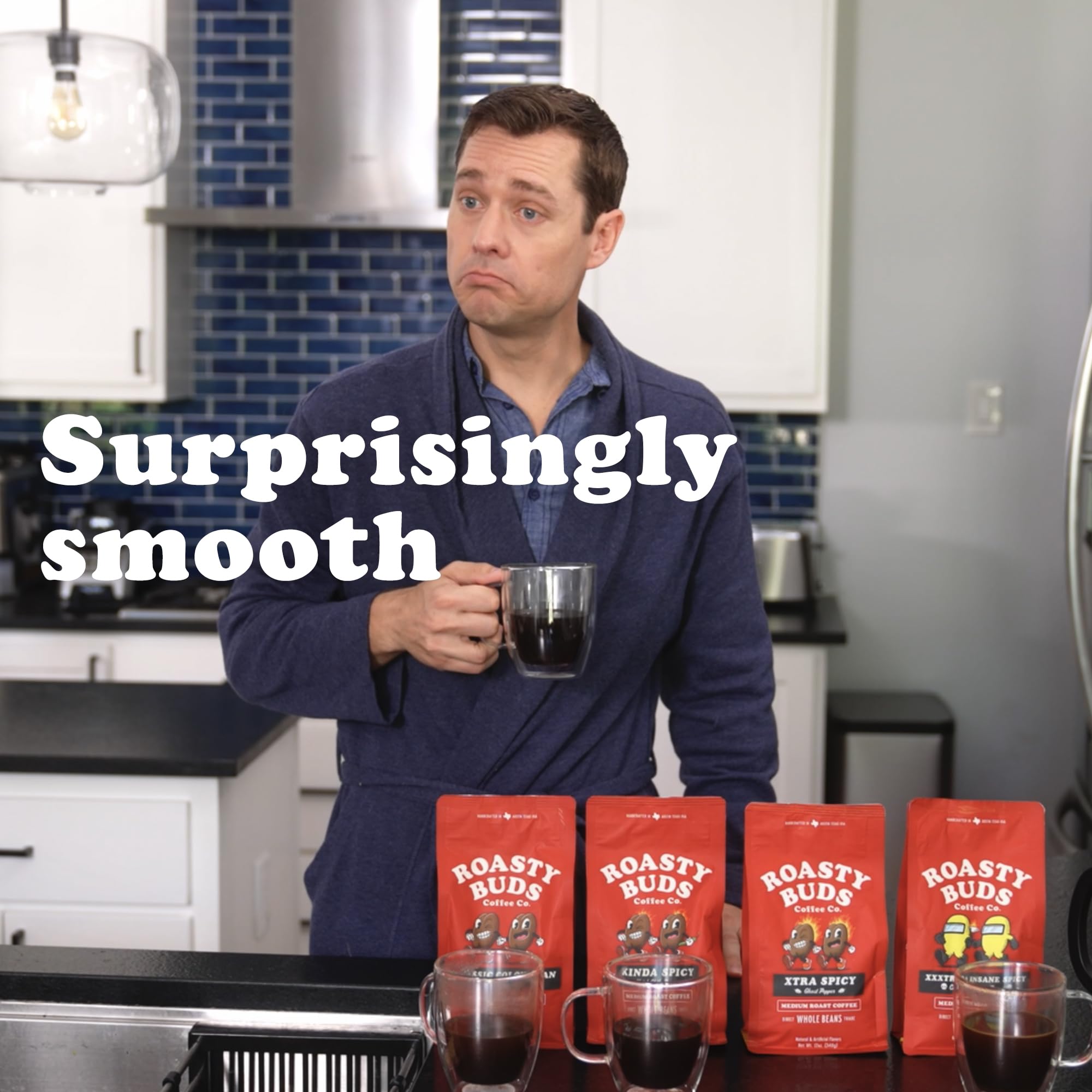 Roasty Buds XXXtra Spicy Carolina Reaper Coffee | Premium Arabica Whole Beans, The Original Spicy Coffee (12 oz) | Gluten-Free, No