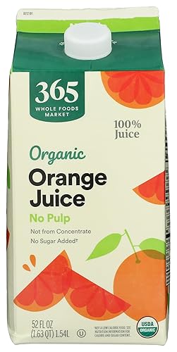 365 by Whole Foods Market, Organic Orange Juice, No Pulp, 52 Fl Oz
