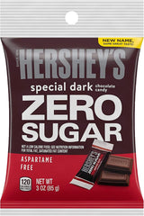 Hershey Sugar Free Variety Pack of 3-3 oz Bags - Special Dark, Caramel Filled, and Chocolate Candy - One Bag of Each - Delicious Zero Sugar Candy
