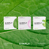 SIMPLY Gum | Dental Gum | Xylitol Chewing Gum- Sugar Free | Variety Pack- Bubblegum, Peppermint, Spearmint | Pack of Six (90 Pieces Total) | Synthetic