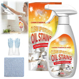 Oil Stains Clean Up Kitchen, Heavy Oil Cleaner Stain, 240ML/8.1FL Oz Heavy Oil Stain Cleaner Kitchen, 2026 New Heavy-Duty Kitchen Degreaser Foam