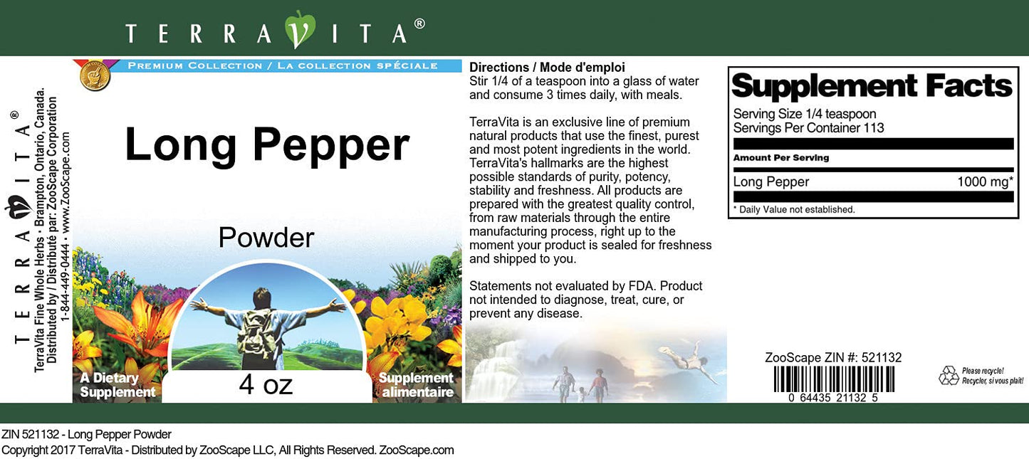 Long Pepper Powder (4 oz, ZIN: 521132) - 3 Pack