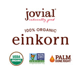Jovial Organic Sourdough Einkorn Sea Salt Crackers - Sourdough Crackers for Cheese Platter, Made with Einkorn, USDA Organic, Non-GMO - 4.5 Oz, 2 Pack