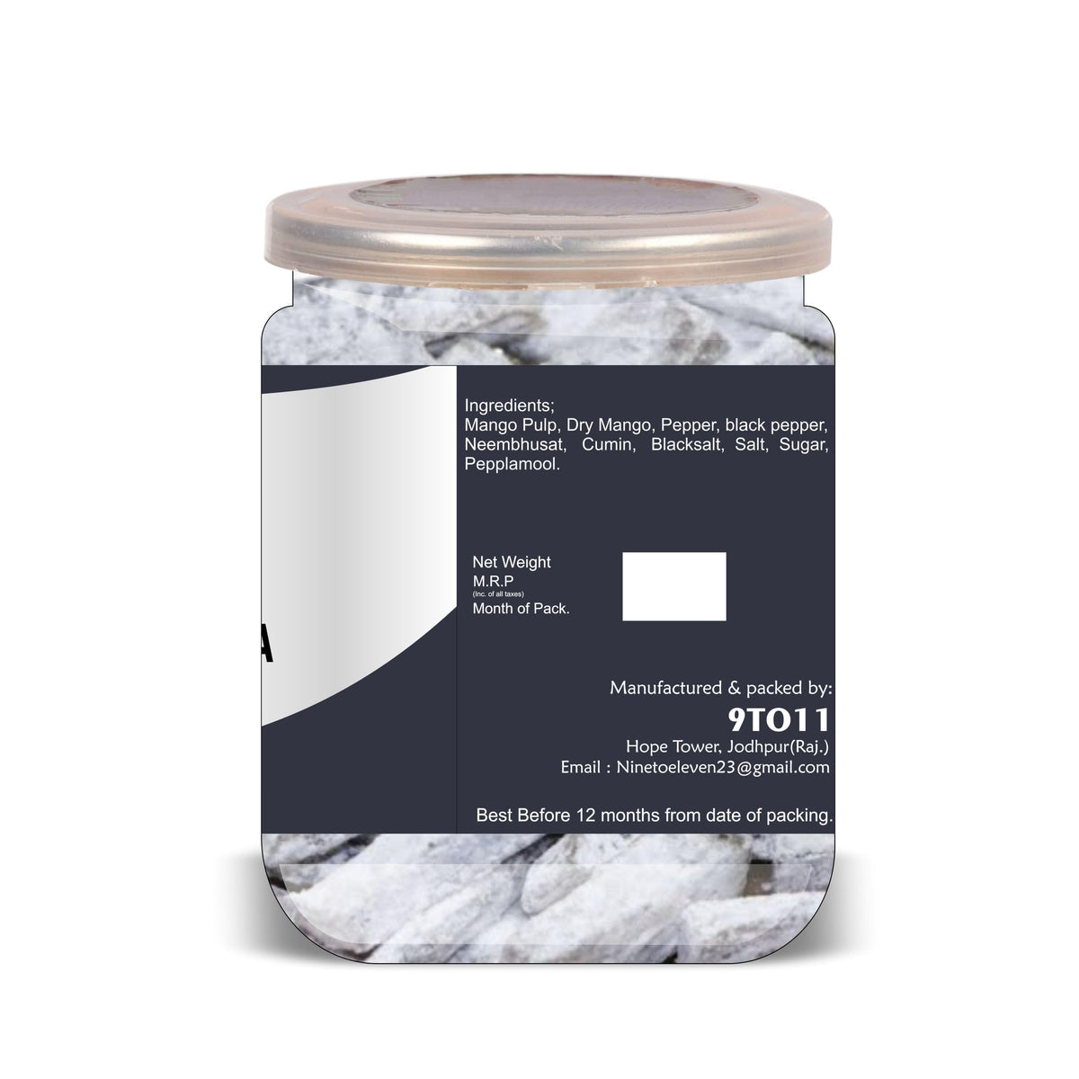 THE EDIBLE Khatta Meetha Aam 500 Gram Airtight Container