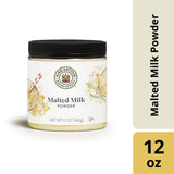 King Arthur Malted Milk Powder: Premium Baking Ingredient for Classic Diner-Style Sweetness, Ideal for Milkshakes, Pancakes, and Waffles - 12 oz Jar of Authentic Malt Flavor Enhancer