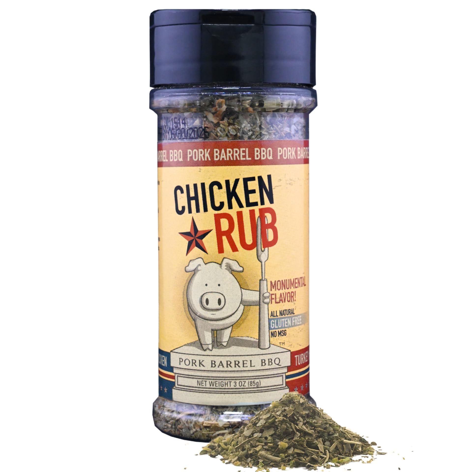 Pork Barrel BBQ Chicken Spice Rub | All-Purpose Seasoning and Spice Rub |Grilling Essentials, Perfect for Grilling, Smoking, or Cooking Wings