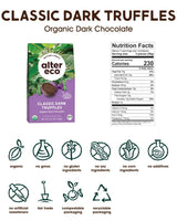 Alter Eco |Classic Dark Chocolate Truffles | Pure Dark Cocoa, Fair Trade, Organic, Non-GMO, Gluten Free (10 Count (Pack of 1))