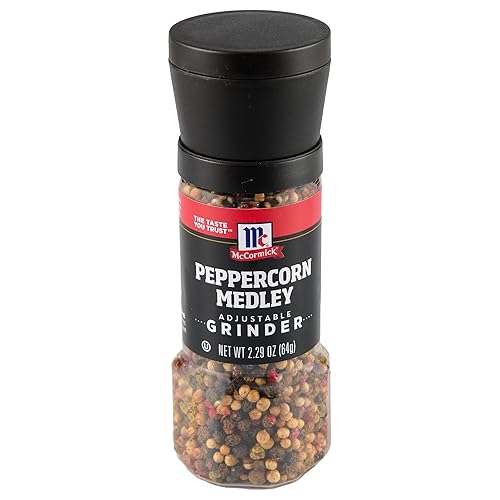 McCormick Peppercorn Medley Adjustable Grinder, 2.29 oz