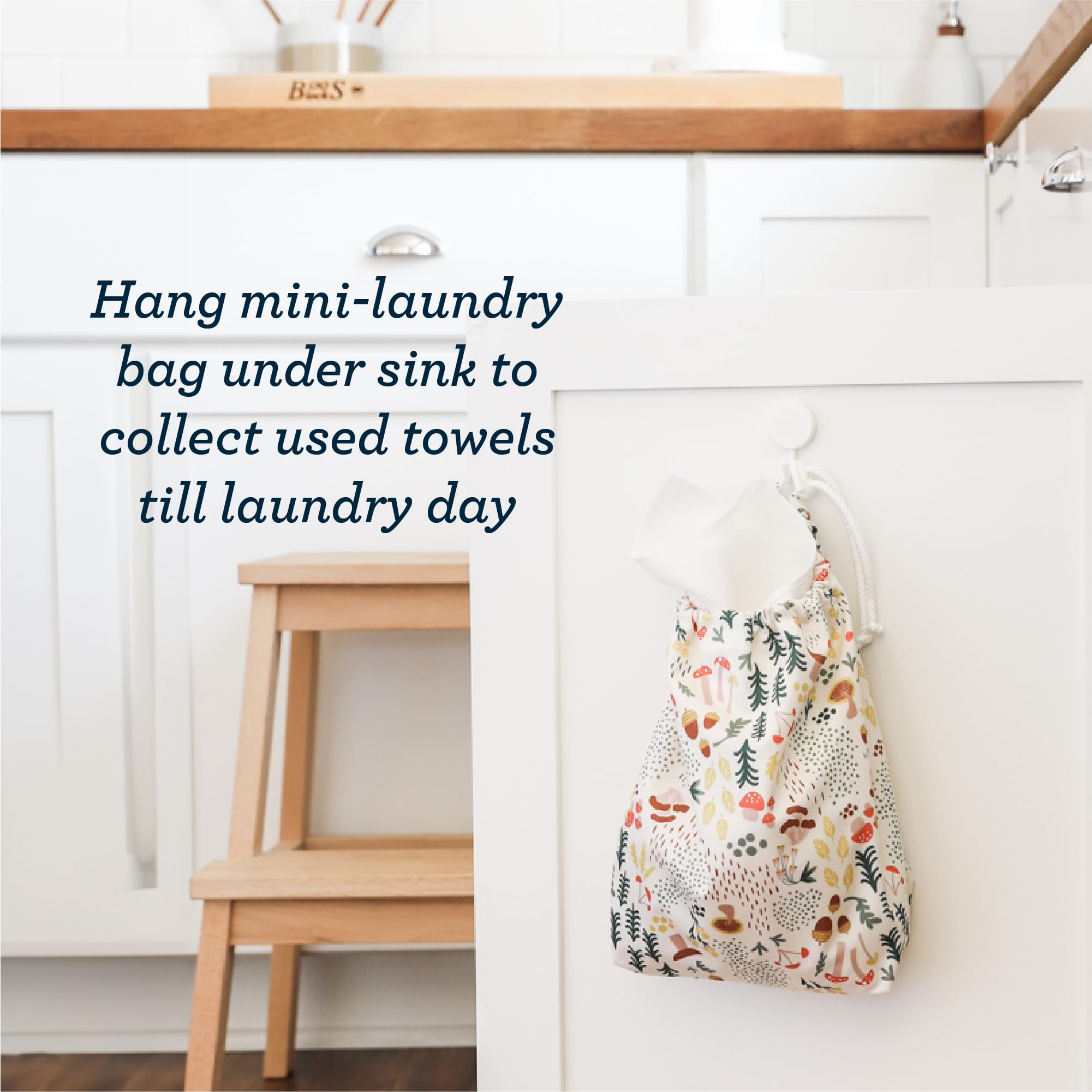 Esembly Paperless Towel Roll - Reusable Kitchen Towels 12-Pack Washable Cotton with Laundry Bag & Hook - Zero-Waste, Absorbent, Washable - Fantastic