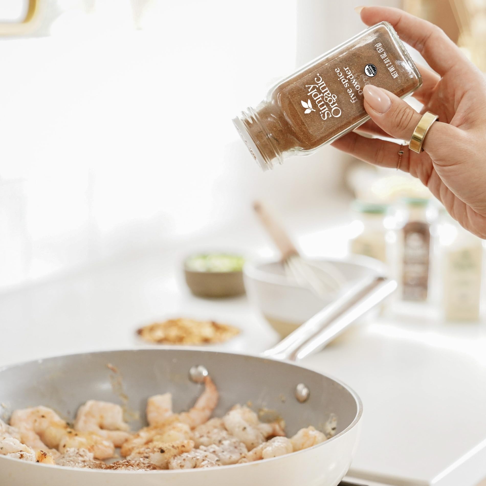 Simply Organic Five Spice Powder, 2.01 Ounce, Cinnamon, Fennel Seed, Cloves, Star Anise & White Pepper, Non GMO, Kosher
