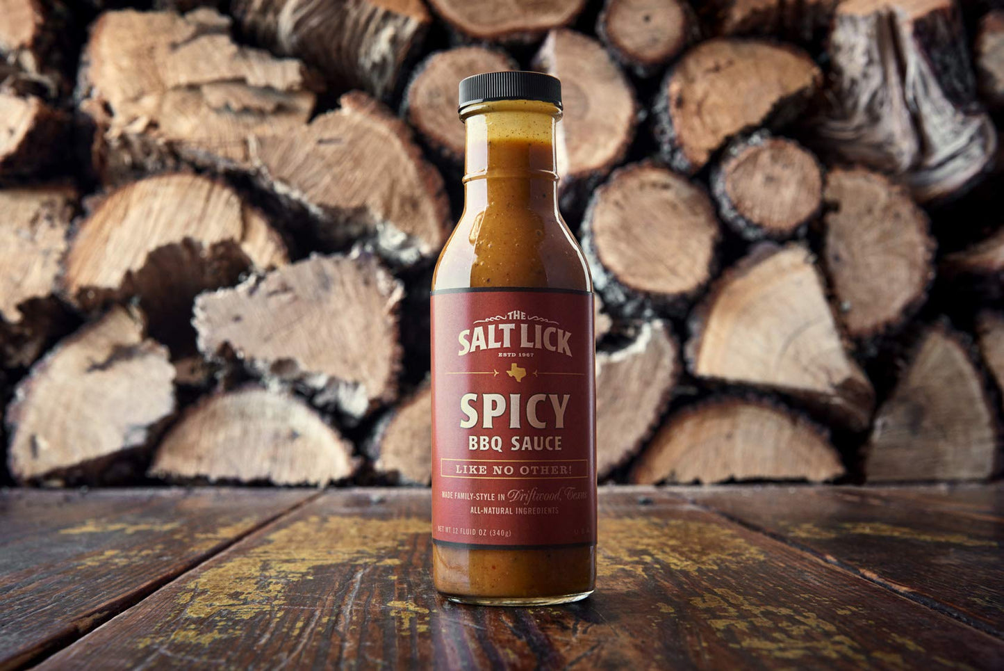 Salt Lick BBQ Sauce and Dry Rub Gift Pack - Driftwood Texas BBQ Sauces and Seasoning Set Original Dry Rub, Original and Spicy BBQ Sauce