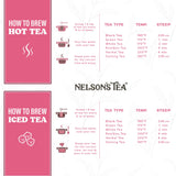 Nelson's Tea Raspberry & Cream - Cut & Sifted Loose Leaf Tea with Rooibos Green Tea, Dried Red Raspberry Leaf, Marigold, Hibiscus, Rose Petals