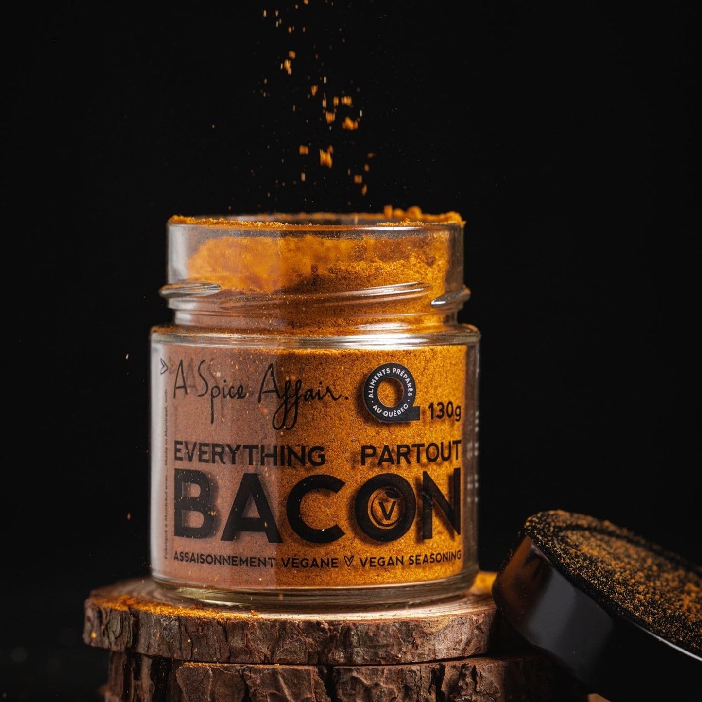 A Spice Affair’s Everything Bacon Vegan Seasoning | Smoky, Savoury & Crispy Bacon-Style Flavor (Vegan) | All-Natural, Non-GMO, Filler-Free | Perfect