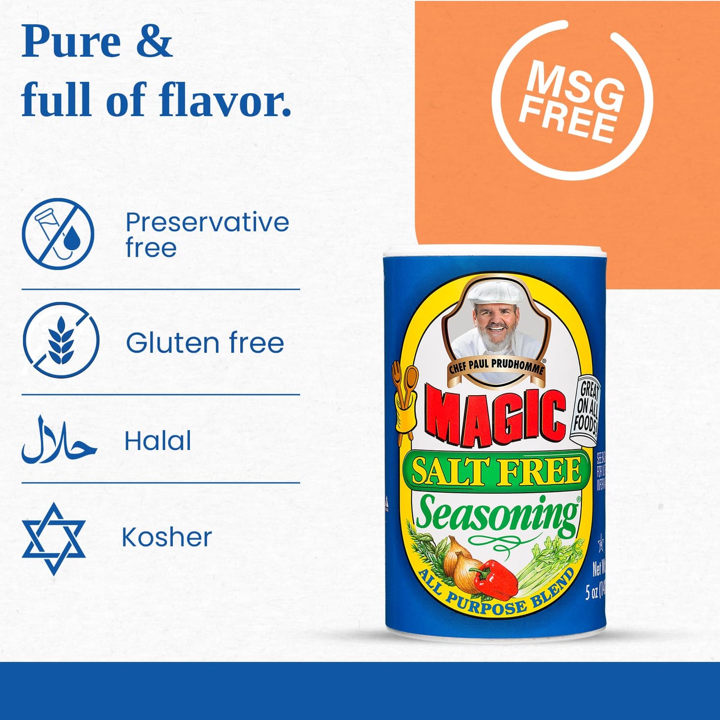 Magic Seasoning Blends Magic Salt Free Seasoning, 5 OZ