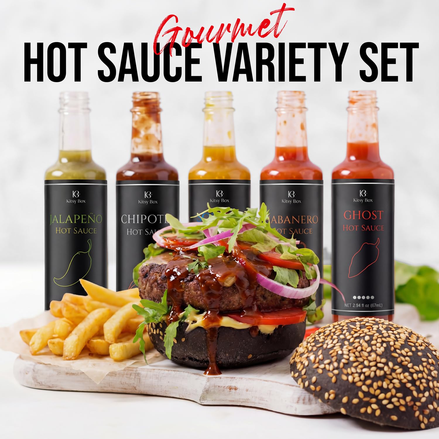 Hot Sauce Gift Set Variety 5 Pack - Hot Sauce Collection Sampler Set