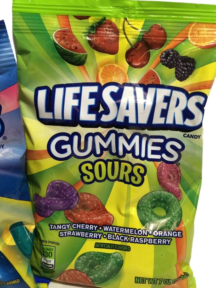 LifeSavers Gummies, Collisions, Wild Berries and Sours 7oz, 3 Bags