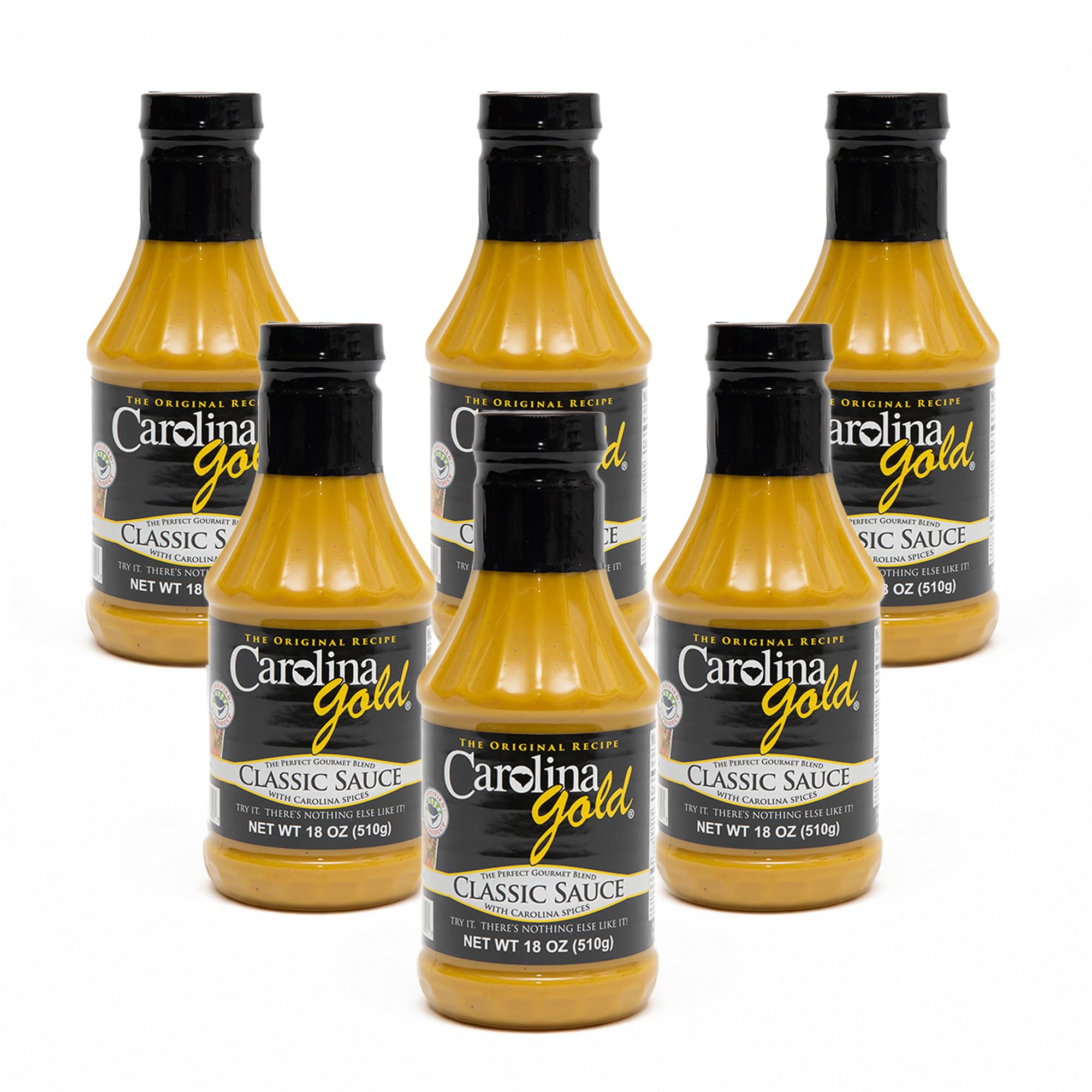 Carolina Gold Classic, BBQ Sauce, 18-Ounce (Pack of 6)