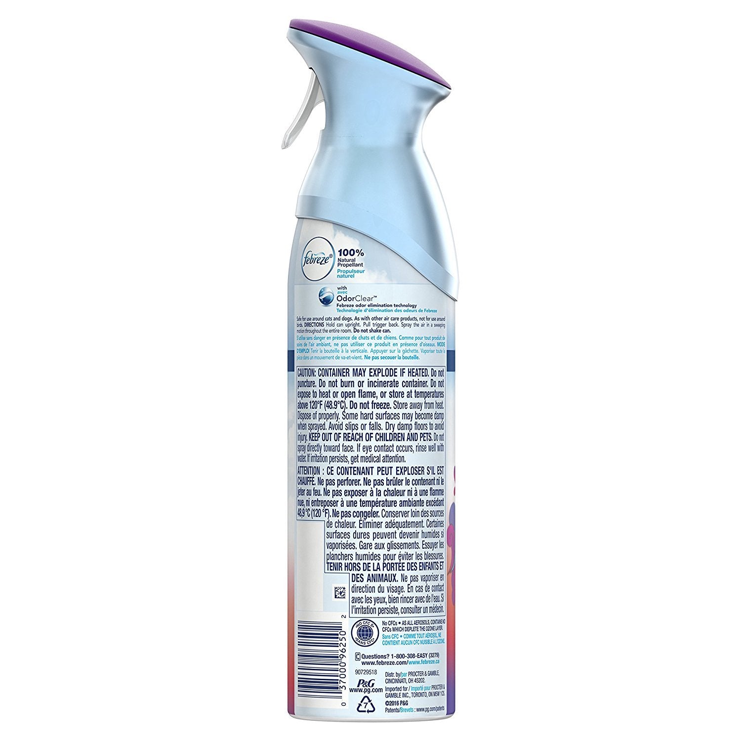 Febreze Air Refresher - with Gain Moonlight Breeze Scent - with New OdorClear Technology - Net Wt. 8.8 OZ (250 g) Per Bottle - Pack of 2 Bottles