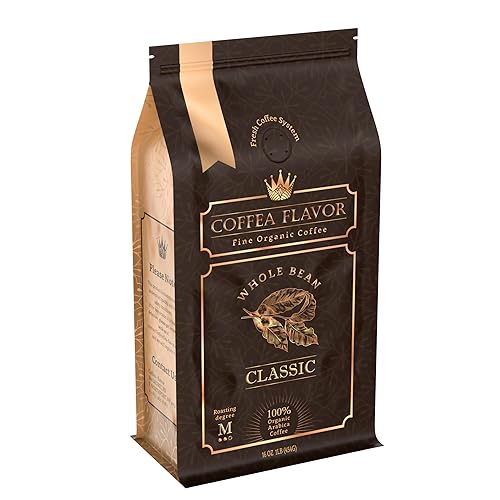 Premium Coffee Beans - Organic Whole Bean Coffee, 100% Arabica, Single Origin, Medium Roast, Balanced Acidity - by Coffea Flavor