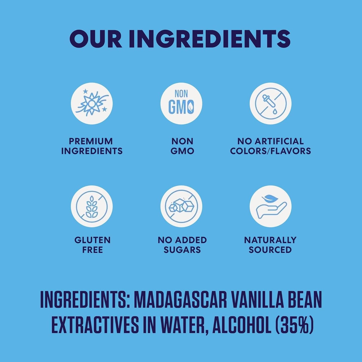Magnolia-Star Pure Vanilla Extract, 16 oz., Made from Hand-Selected Madagascar Bourbon Beans, Non-GMO and Gluten-Free Baking Vanilla (8oz. Bottles, 2