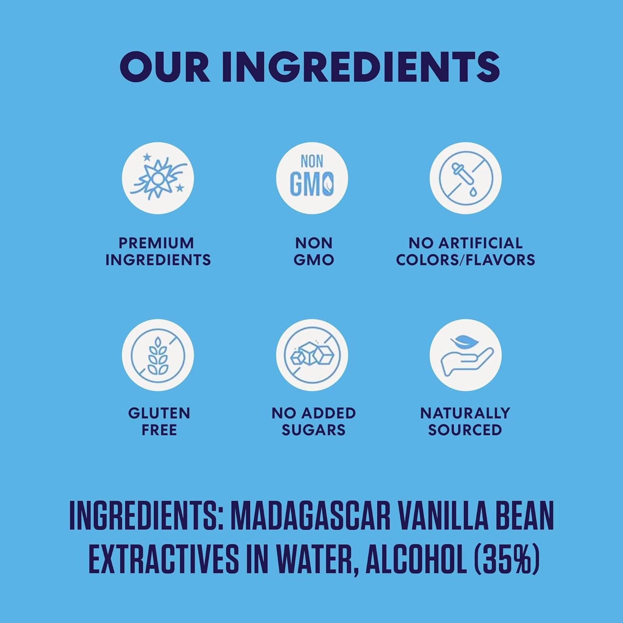 Magnolia-Star Pure Vanilla Extract, 16 oz., Made from Hand-Selected Madagascar Bourbon Beans, Non-GMO and Gluten-Free Baking Vanilla (8oz. Bottles, 2