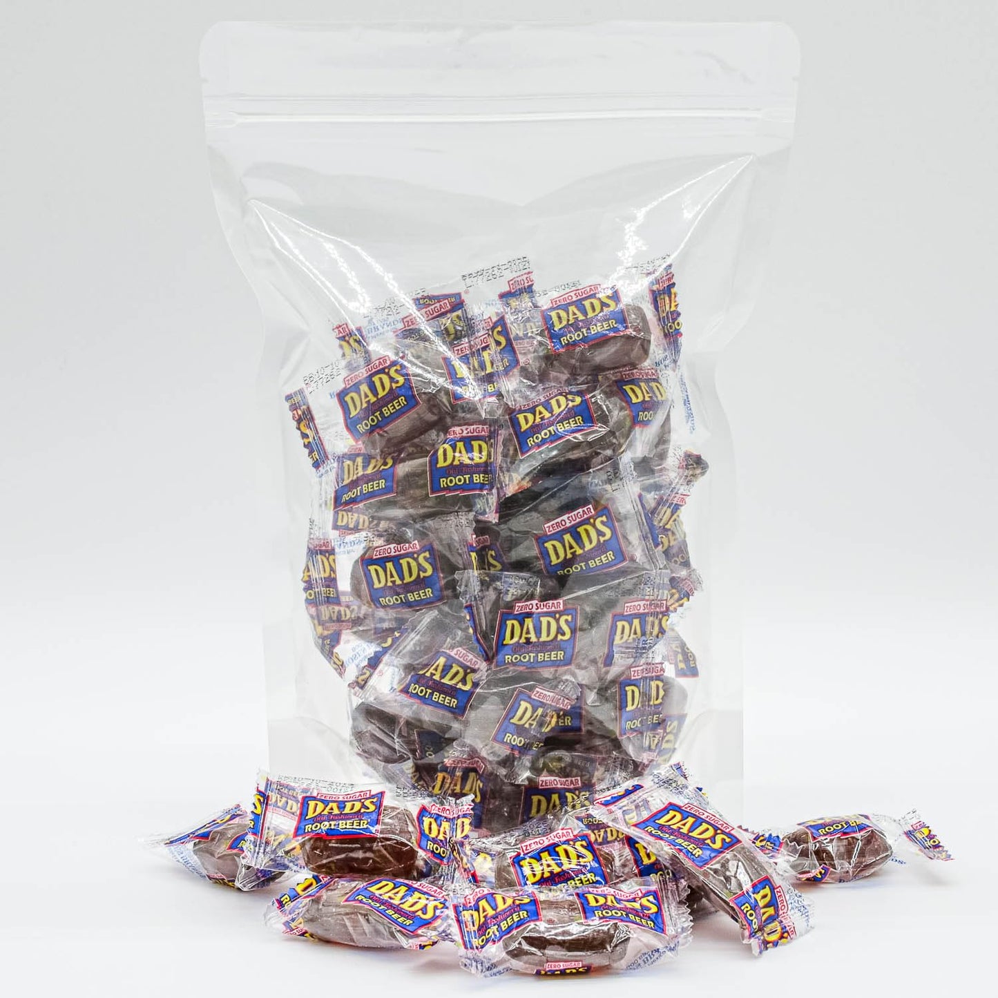 Dad's Root Beer Barrels Sugar Free 1 lb - Candy in Bulk Bag, Old Fashioned, Individually Wrapped, Original Flavor