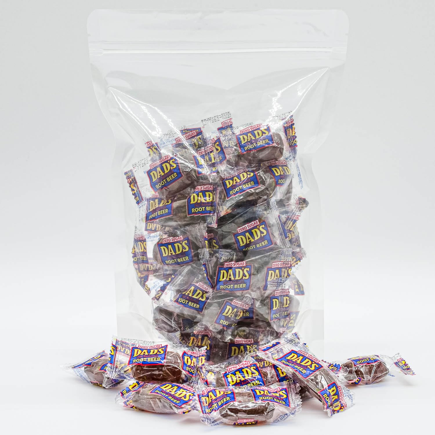 Dad's Root Beer Barrels Sugar Free 1 lb - Candy in Bulk Bag, Old Fashioned, Individually Wrapped, Original Flavor