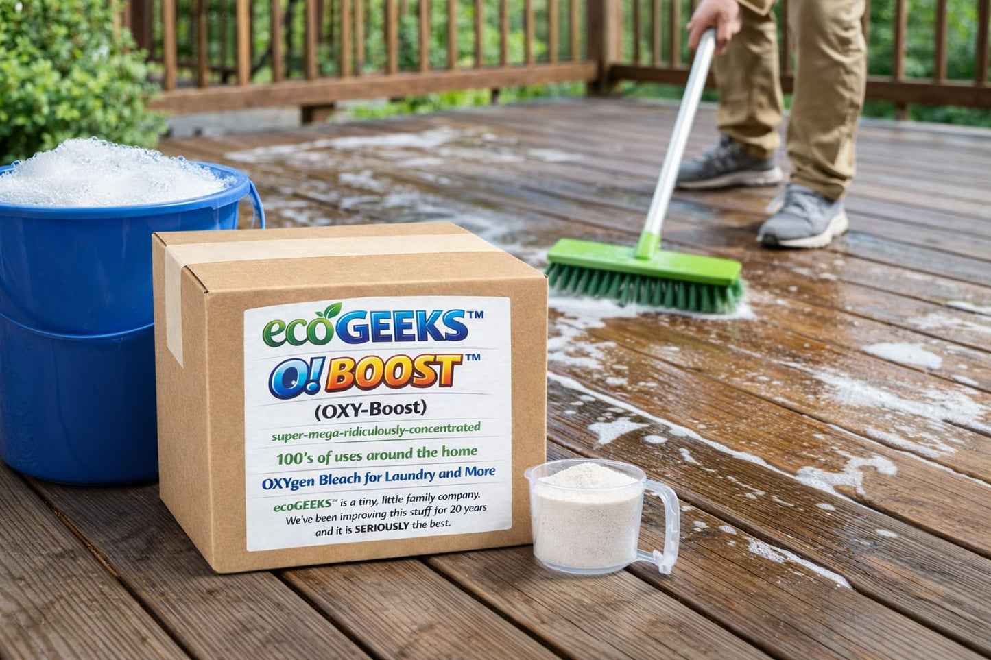 ecoGEEKS O! Boost (OXY-Boost) Multi-Purpose Oxygen Bleach Cleaner 10 LBS Bulk