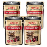 Dave's Sweet Tooth Toffee - Dark Chocolate Cherry Toffee Gift Set (4 oz. x 4) - Handmade Dark Chocolate Covered Cherries Toffee with Real Butter, Real