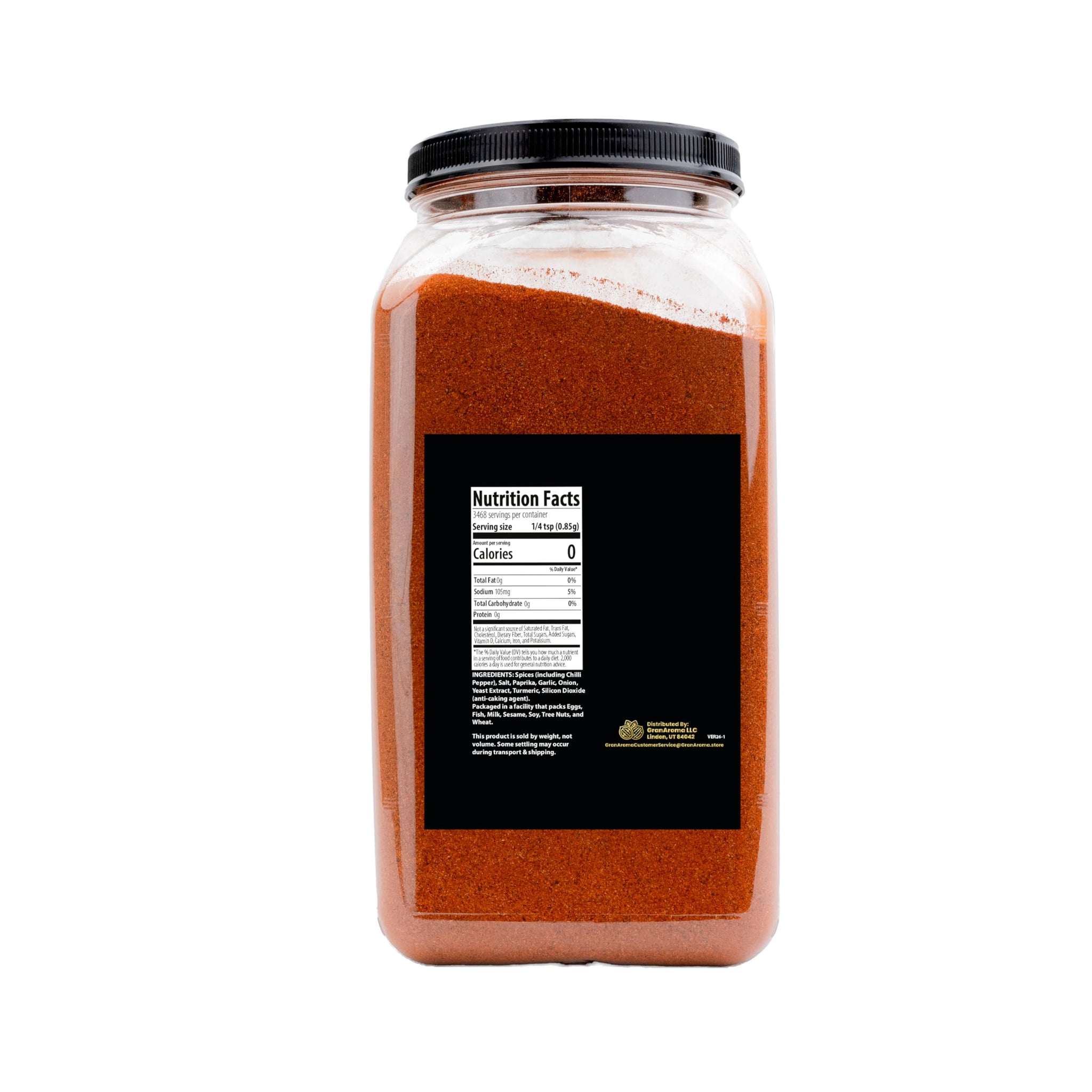 GranAroma Taco Seasoning, Mild Heat, Authentic Spice Mix (6.5 Pound)