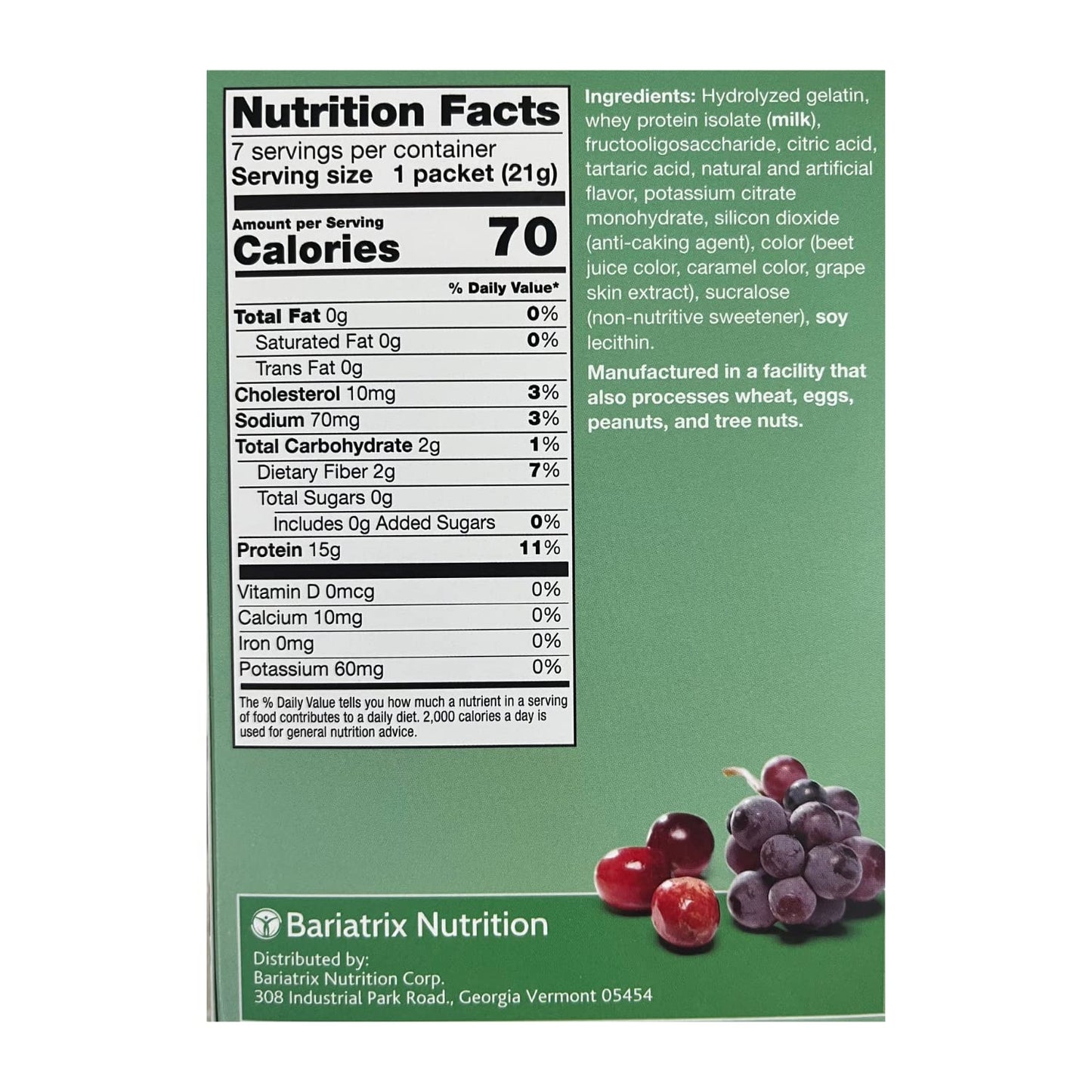 Proti Fit Cranberry Grape Drink Mix IDEAL PROTEIN COMPATIBLE