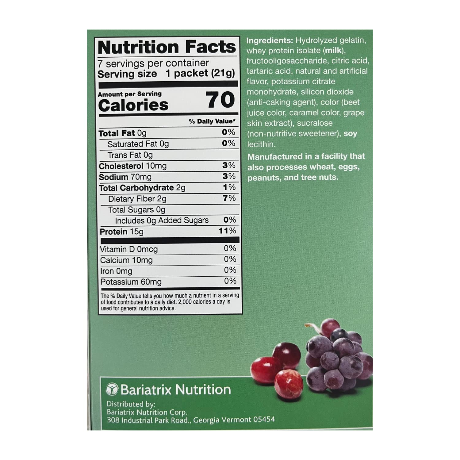 Proti Fit Cranberry Grape Drink Mix IDEAL PROTEIN COMPATIBLE