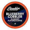 Brooklyn Beans Blueberry Cobbler Coffee Pods, Flavored Gourmet Pack, 40 Count - Compatible with Keurig 2.0 K Cup Brewers - Premium Quality, Rich