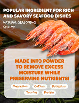 NICE WITCH'S Korean 100% Pure Natural Seasoning 8oz / 227g - Shrimp Powder, MSG Free, Authentic Thai & Southeast Asian Flavor, Pad Thai, Tom Yum