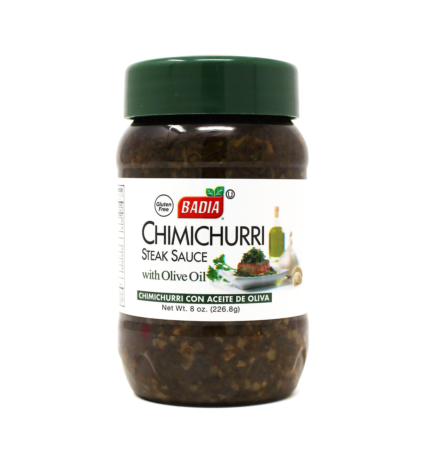 Badia Chimichurri Steak Sauce with Olive Oil 8 oz - Traditional Argentinian-Style Sauce for Grilling, Marinades & Meats