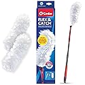 O-Cedar Flex & Catch Heavy Duty Dusting Kit with 3 Disposable Duster Refills | New & Improved Model | Extendable 3 Ft Handle with Stay-On Duster Hook