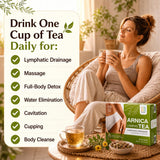 Bruizex Arnica Tea for Bruising and Swelling, Post Surgery Recovery after Liposuction, Tummy Tuck, 360 Lipo, BBL I Blend For Lymphatic Drainage