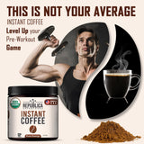 La Republica organic Instant Coffee 2 Pack (35 Servings), Medium Roast, Toasted Caramel Notes, fair Trade Arabica, USA Made (70 Servings)