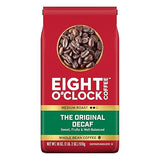 Eight O'Clock Coffee The Original Decaf, Medium Roast Whole Bean Decaffeinated Coffee, 100% Arabica, 18 Ounce (Pack of 1)