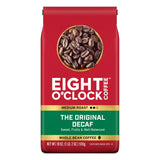 Eight O'Clock Coffee The Original Decaf, Medium Roast Whole Bean Decaffeinated Coffee, 100% Arabica, 18 Ounce (Pack of 1)
