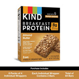 KIND Breakfast Protein Bars, Almond Butter, Healthy Snacks, Gluten Free, 8g Protein, 32 Count